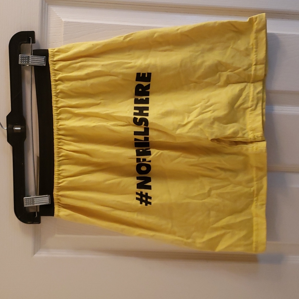 🤯3/$12 No Frills Yellow Boxer Shorts Size Large